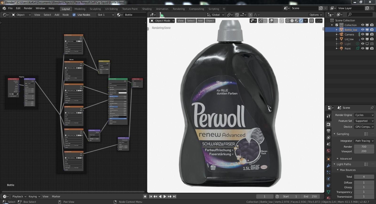 Bottle Detergent 3D model_10