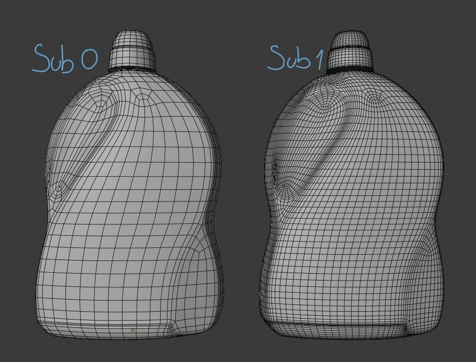 Bottle Detergent 3D model_9
