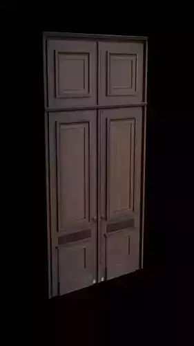Wooden Door Lowpoly