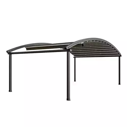 Motorized Pergola 4 oil rubbed bronze 3D model