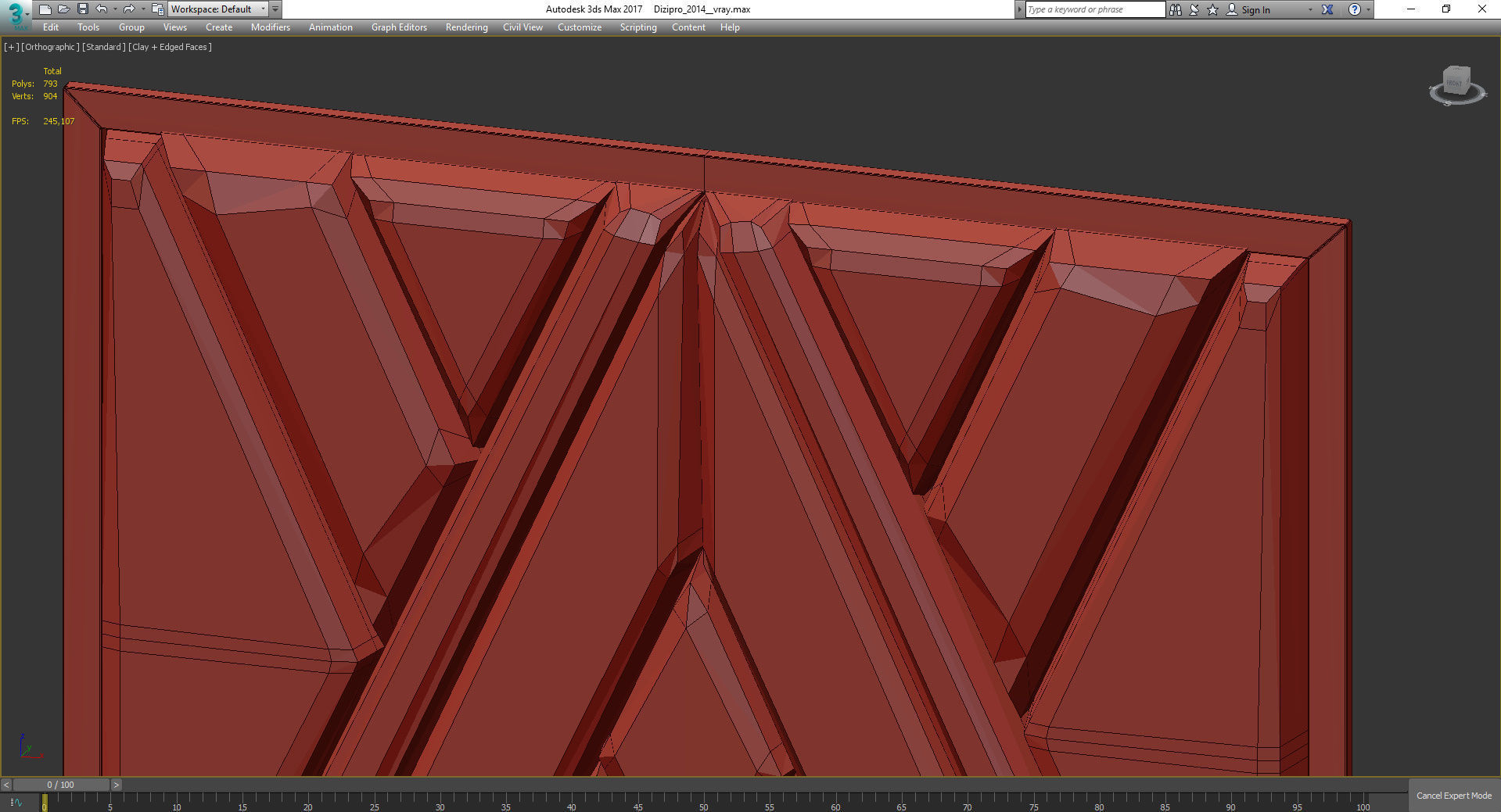 Headboard Premium 3d model Low-poly 3D model_4