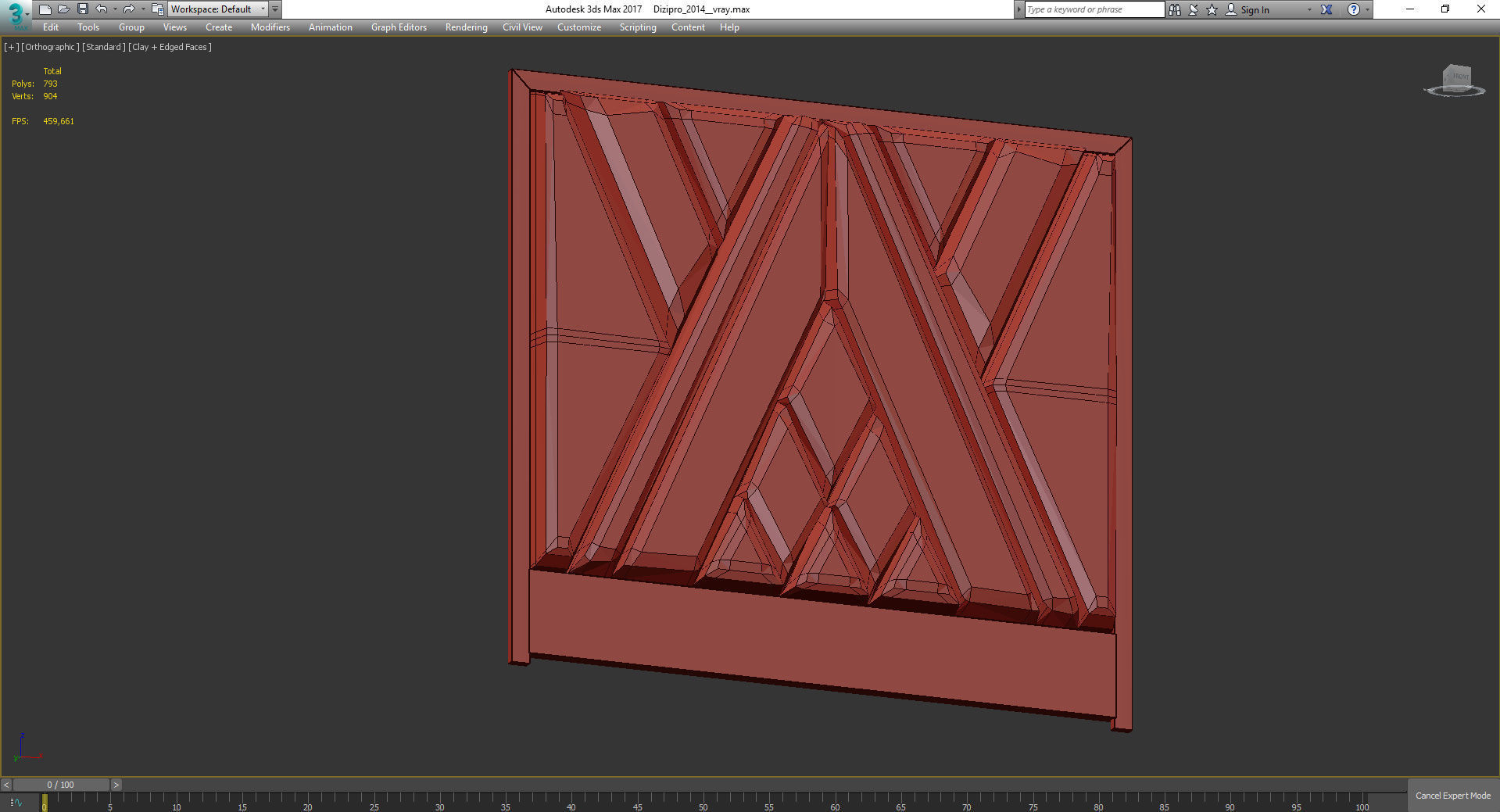 Headboard Premium 3d model Low-poly 3D model_3