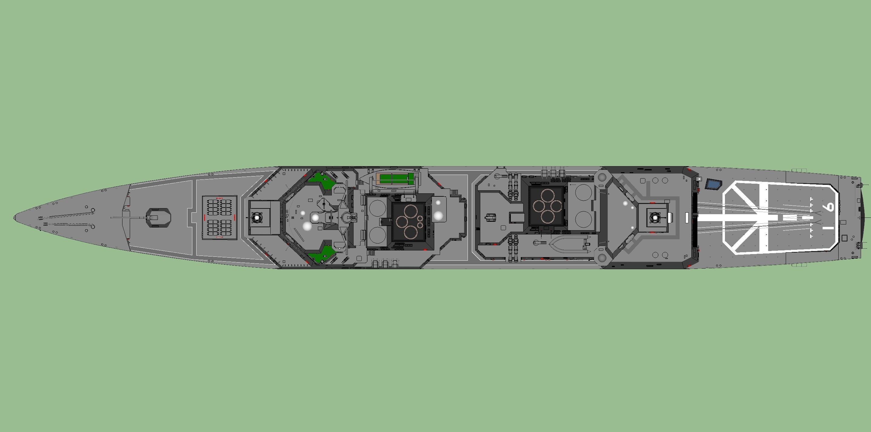 Akizuki Class Destroyer 3D model_4