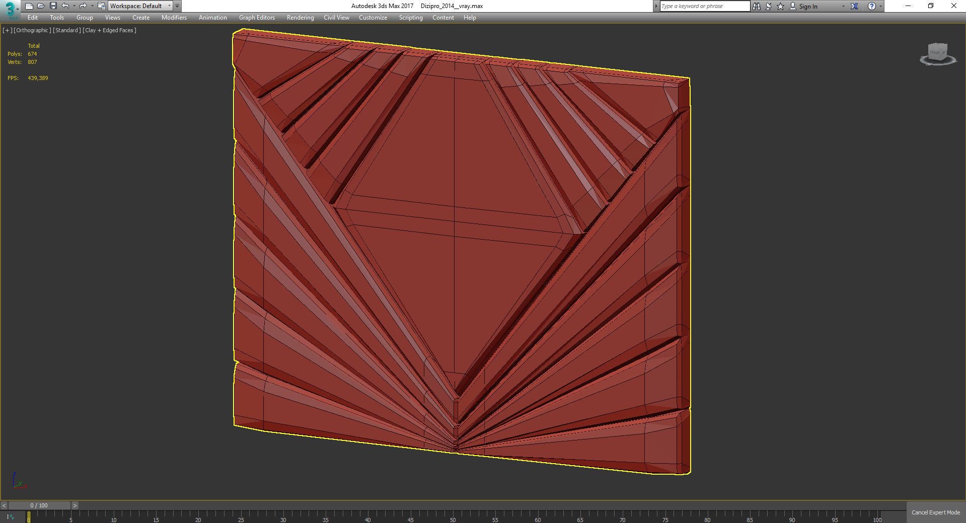 Headboard Premium 3d model Low-poly 3D model_2