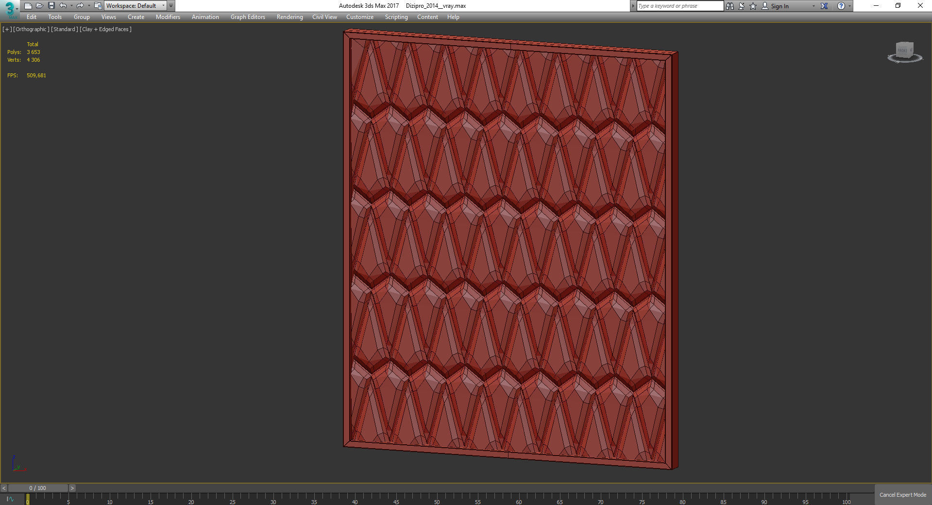 Headboard Premium 3d model Low-poly 3D model_2