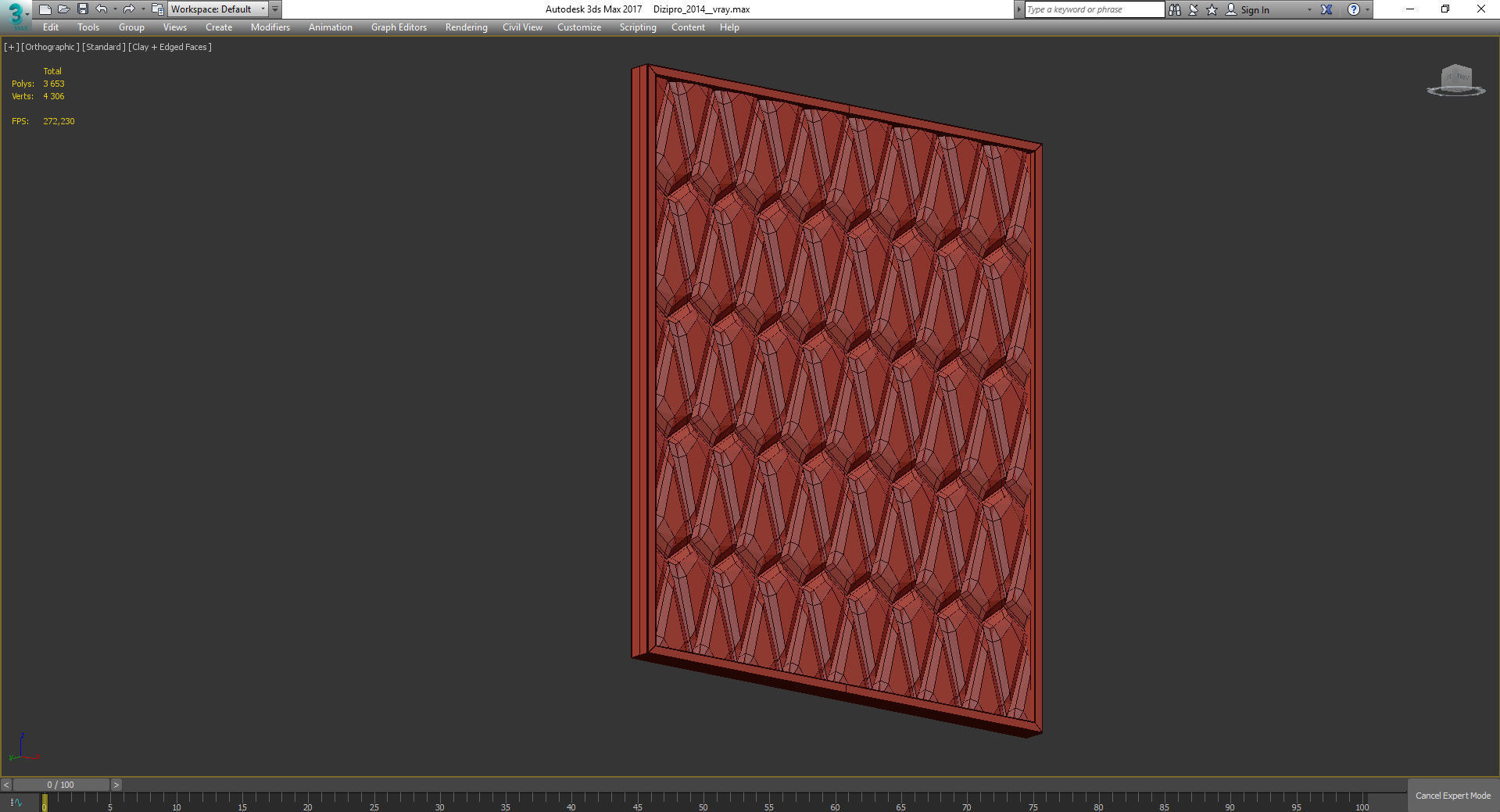 Headboard Premium 3d model Low-poly 3D model_3