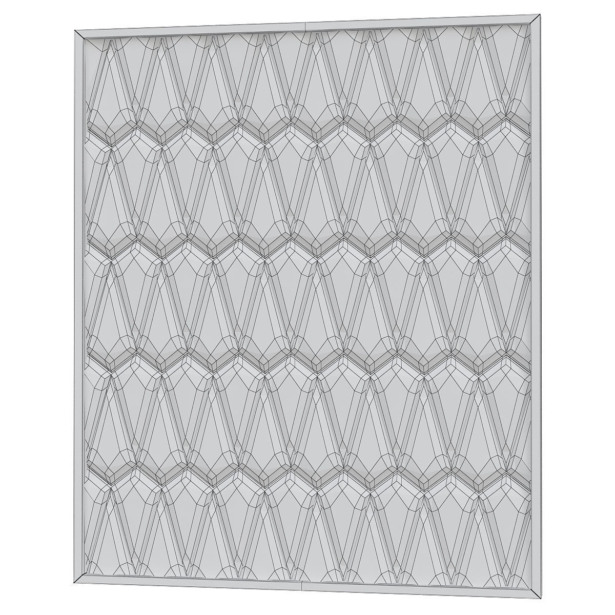 Headboard Premium 3d model Low-poly 3D model_1