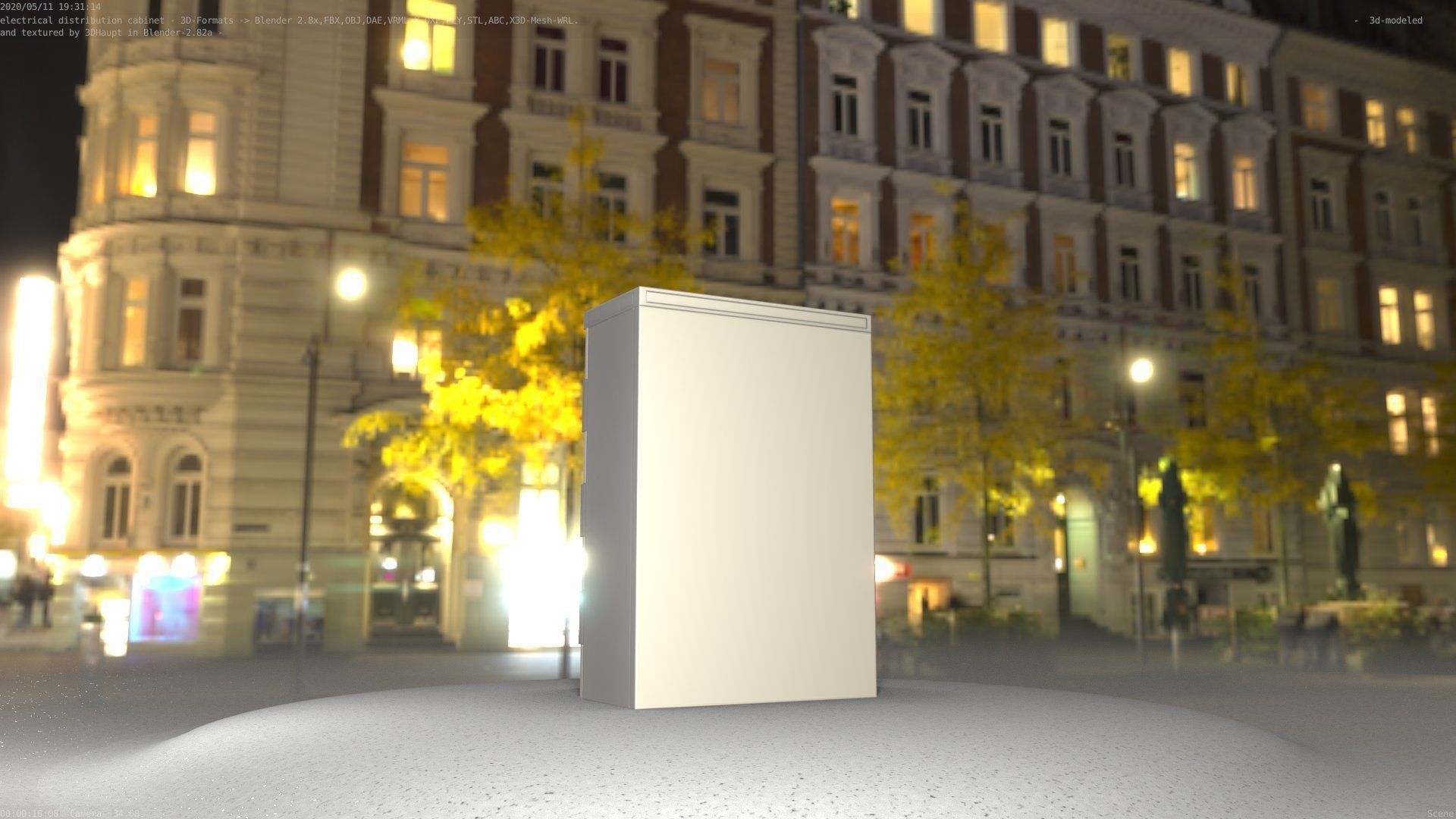 Electrical Distribution Cabinet 4 Low-poly 3D model_92