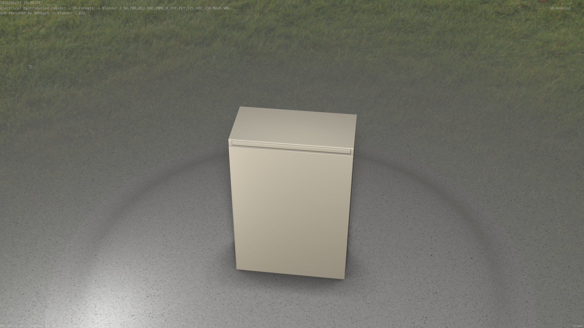 Electrical Distribution Cabinet 4 Low-poly 3D model_36