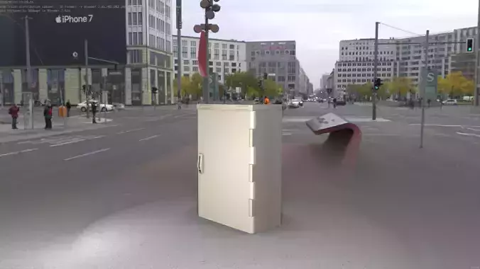 Electrical Distribution Cabinet 4 Low-poly 3D model Electrical Distribution Cabinet 4 Low-poly 3D model