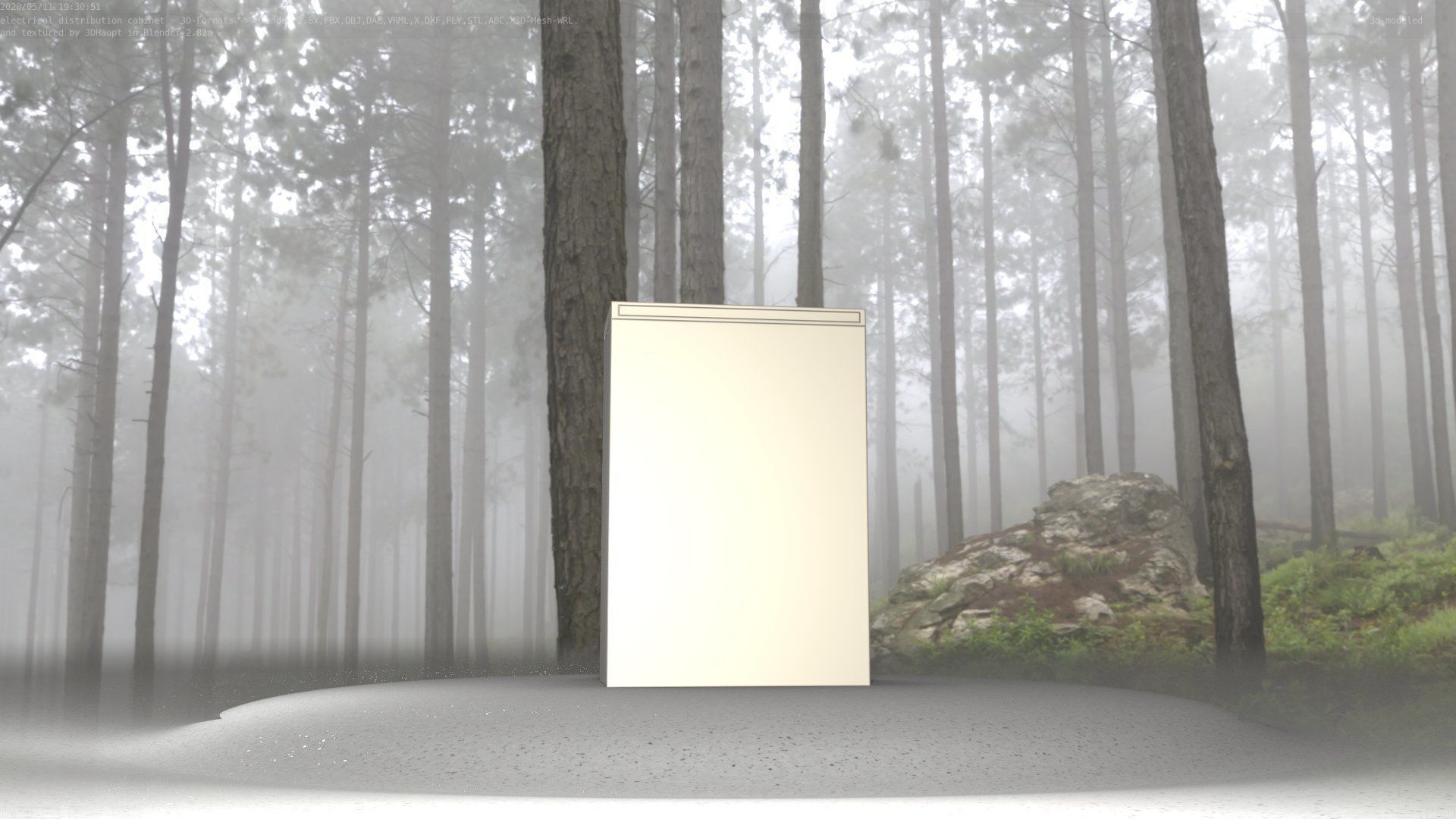 Electrical Distribution Cabinet 4 Low-poly 3D model_66