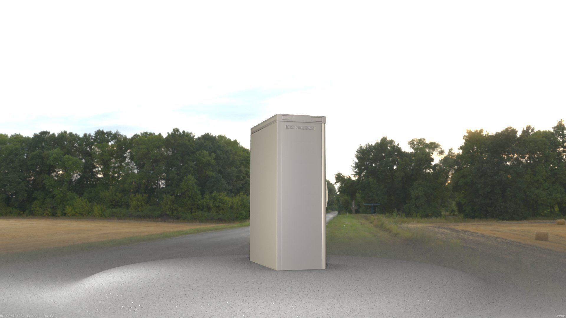 Electrical Distribution Cabinet 4 Low-poly 3D model_73