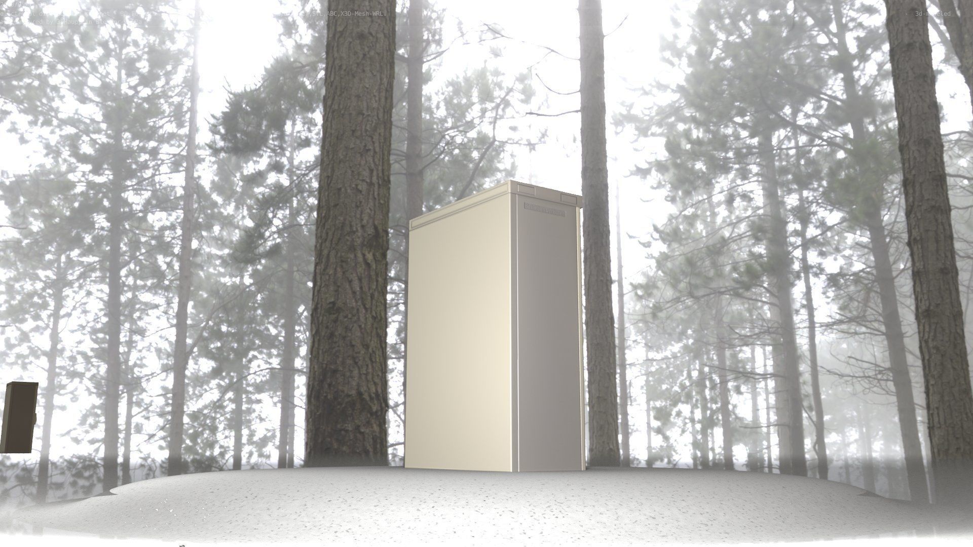 Electrical Distribution Cabinet 4 Low-poly 3D model_97