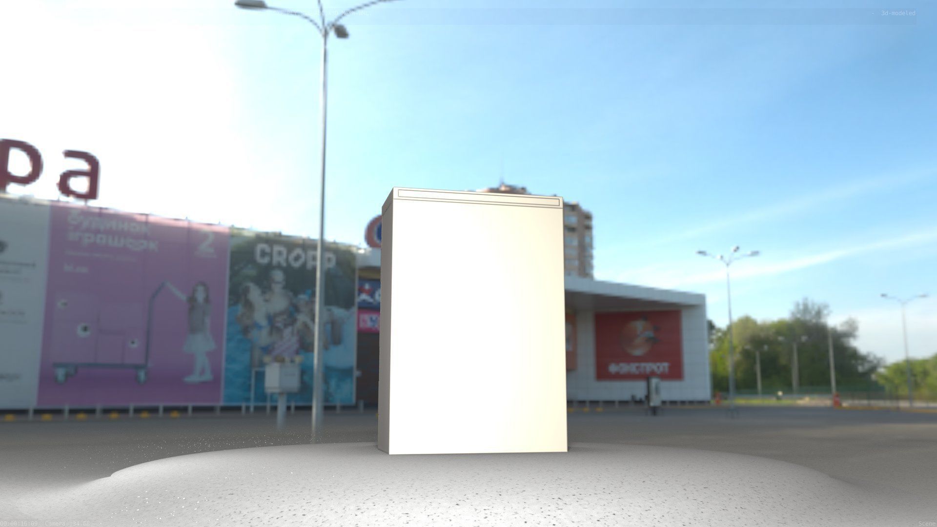 Electrical Distribution Cabinet 4 Low-poly 3D model_93