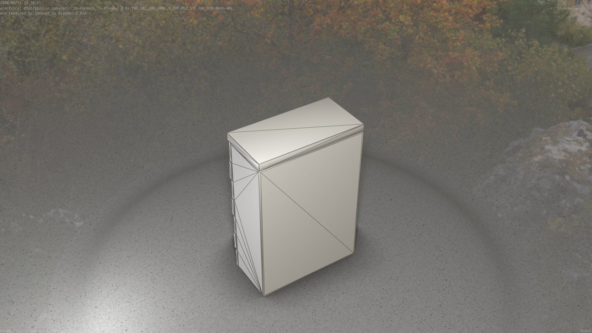 Electrical Distribution Cabinet 4 Low-poly 3D model_33