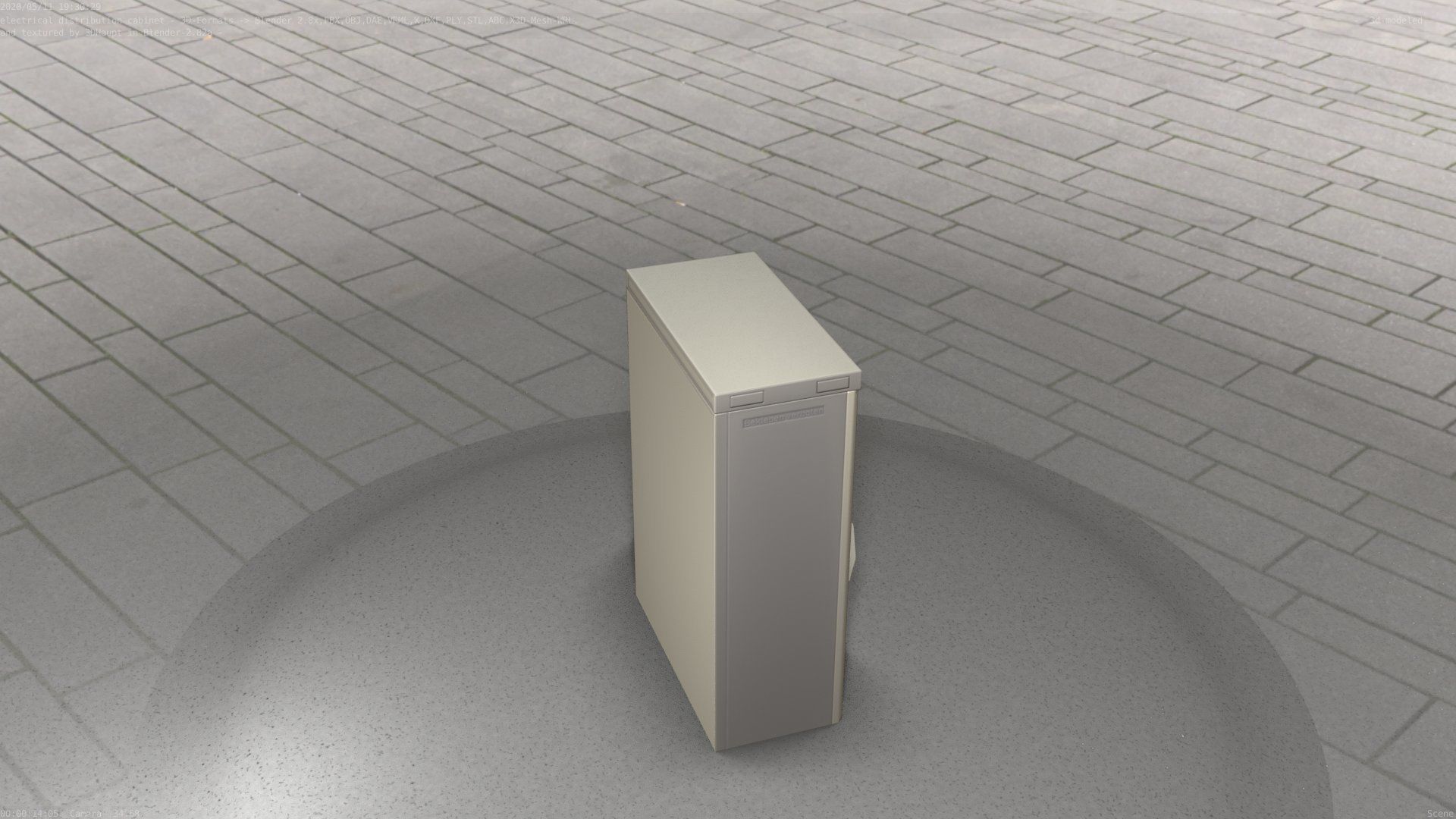 Electrical Distribution Cabinet 4 Low-poly 3D model_41