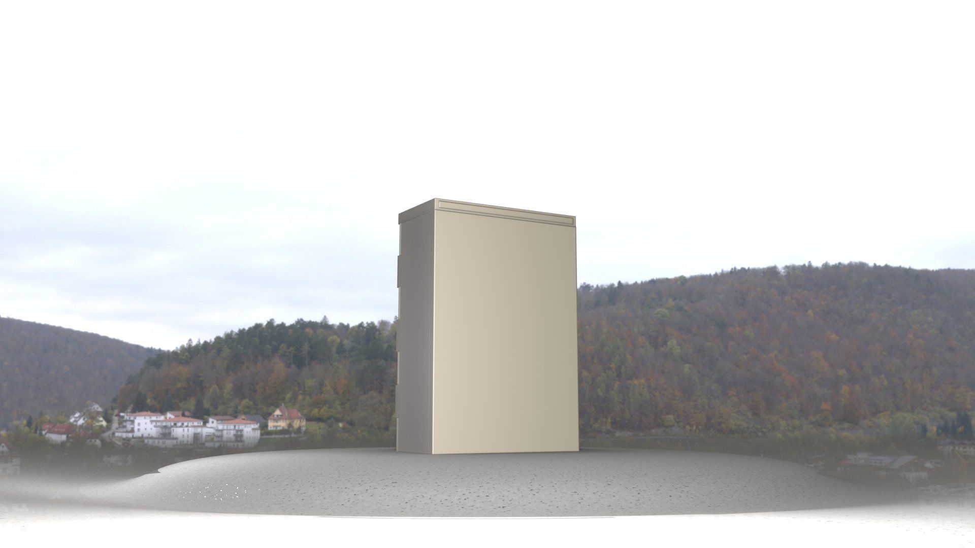 Electrical Distribution Cabinet 4 Low-poly 3D model_64