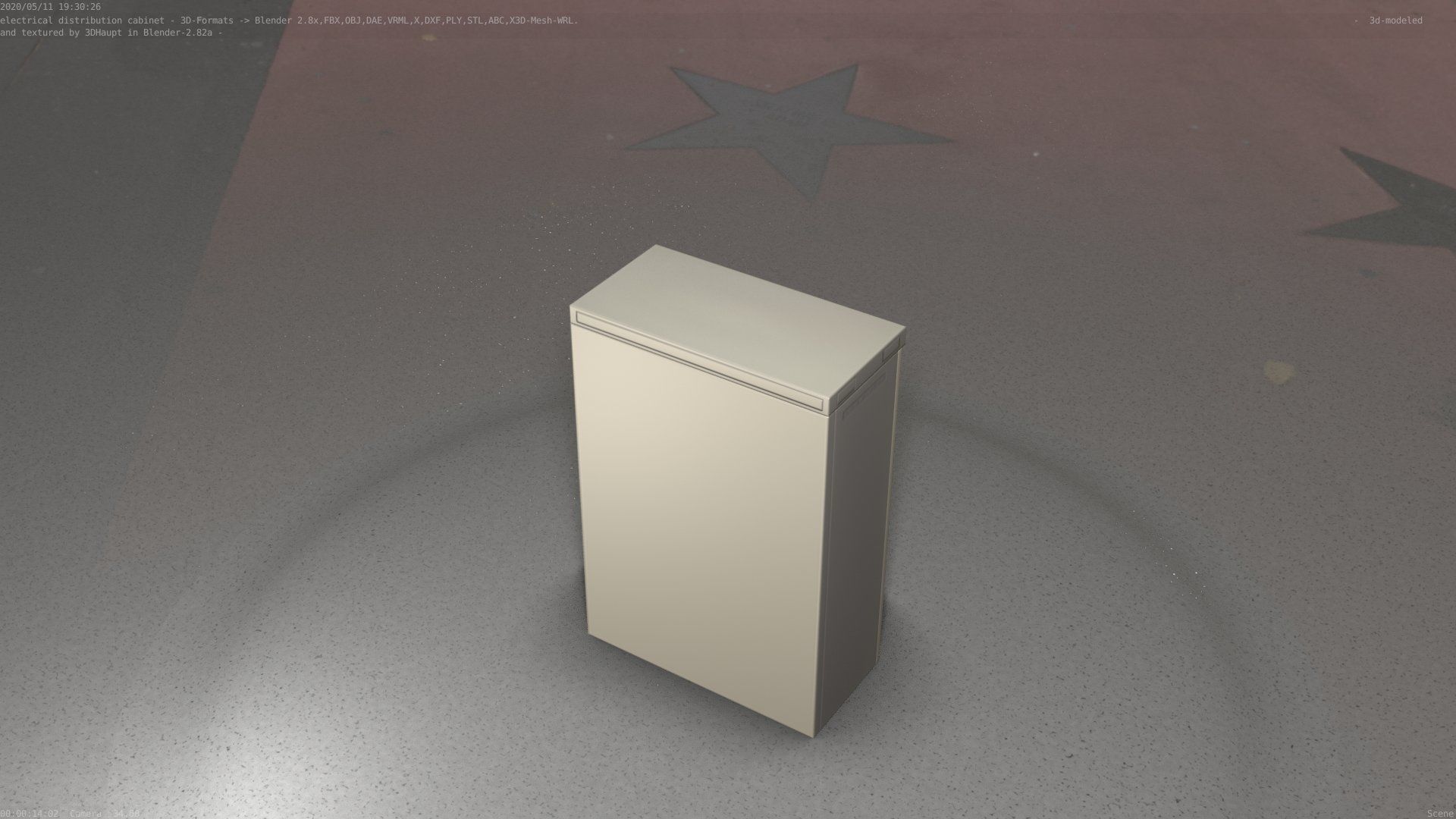 Electrical Distribution Cabinet 4 Low-poly 3D model_38
