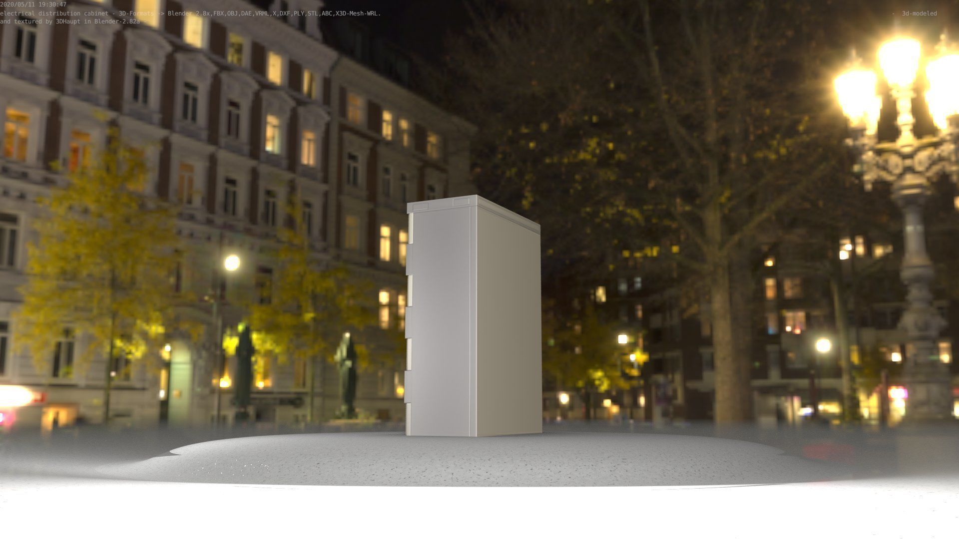 Electrical Distribution Cabinet 4 Low-poly 3D model_61