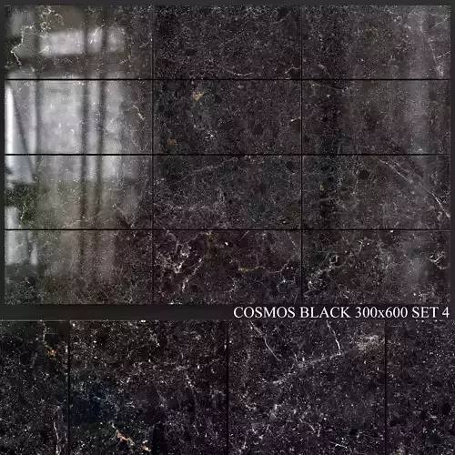 Yurtbay Seramik Cosmos Black 300x600 Set 4
