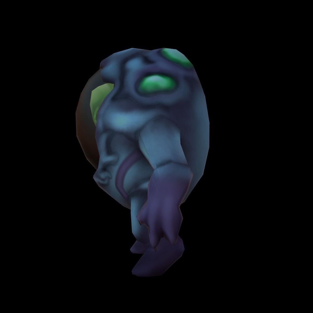 Character Alien Low-poly 3D model_3