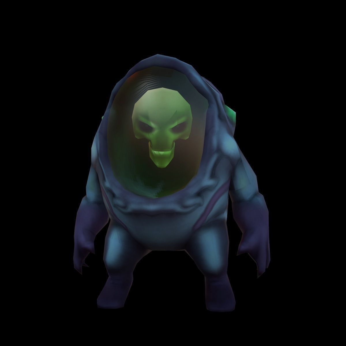 Character Alien Low-poly 3D model_2