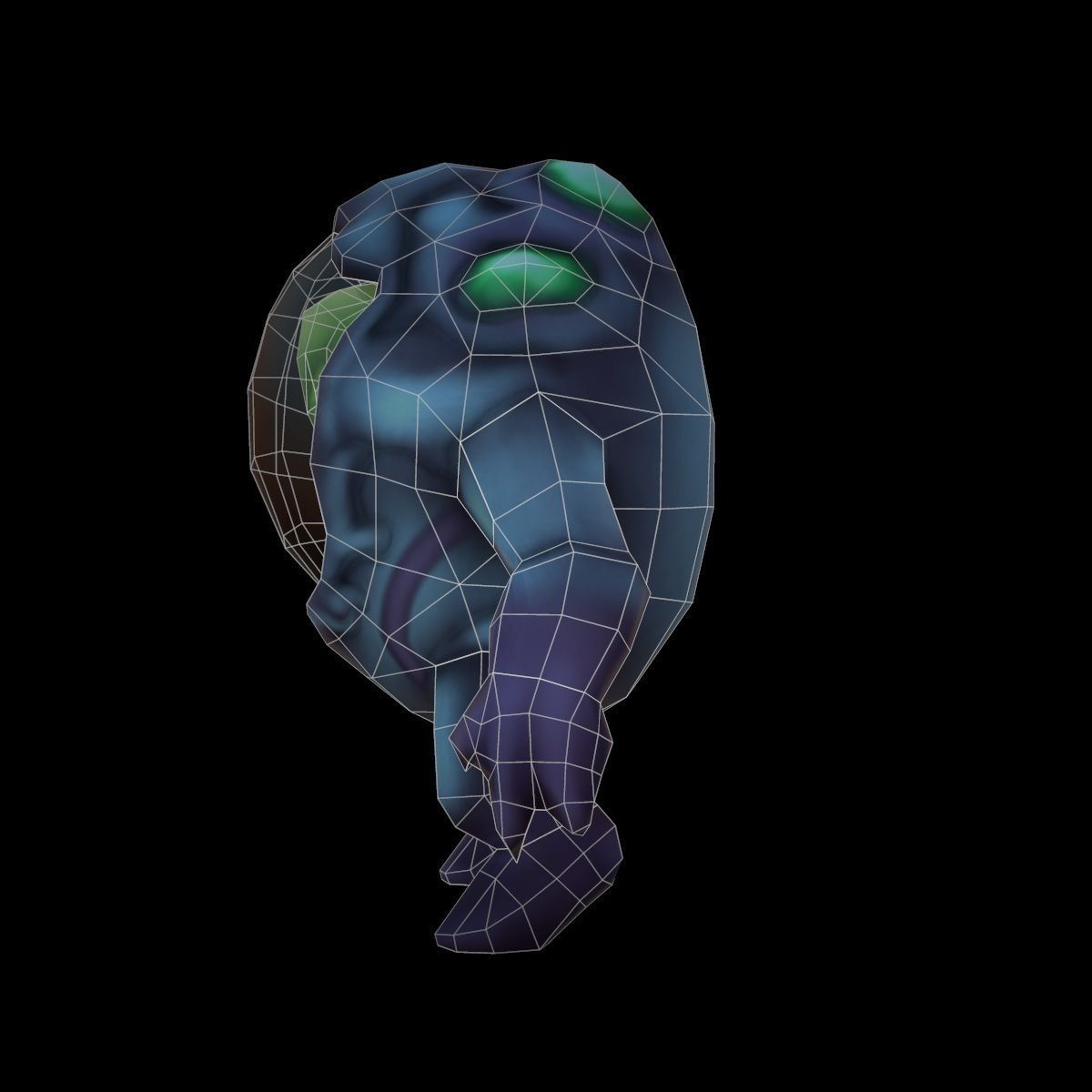 Character Alien Low-poly 3D model_6