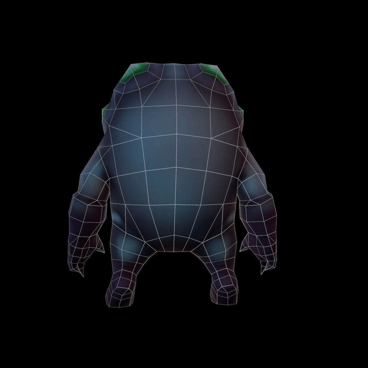 Character Alien Low-poly 3D model_7