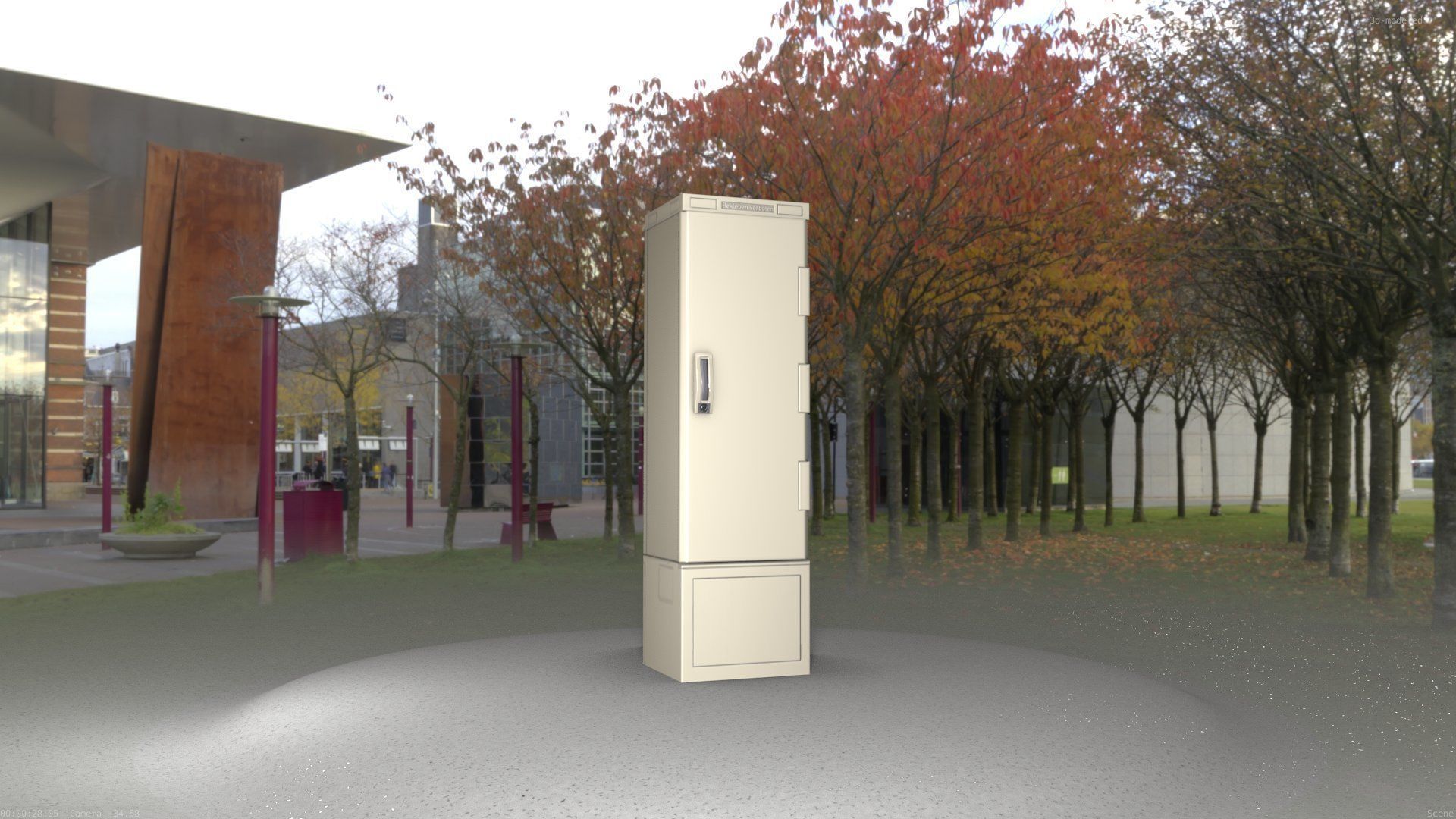 Distribution Box 7 Low-poly 3D model_77