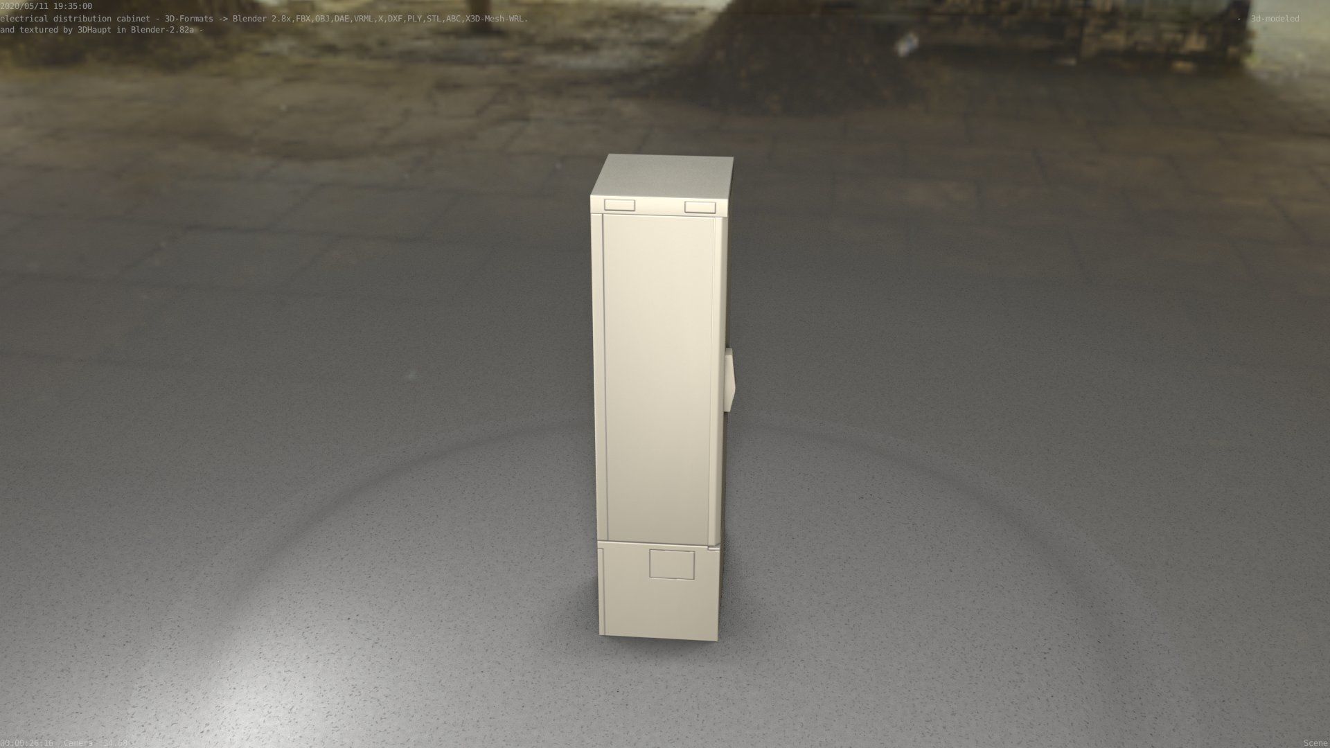 Distribution Box 7 Low-poly 3D model_44