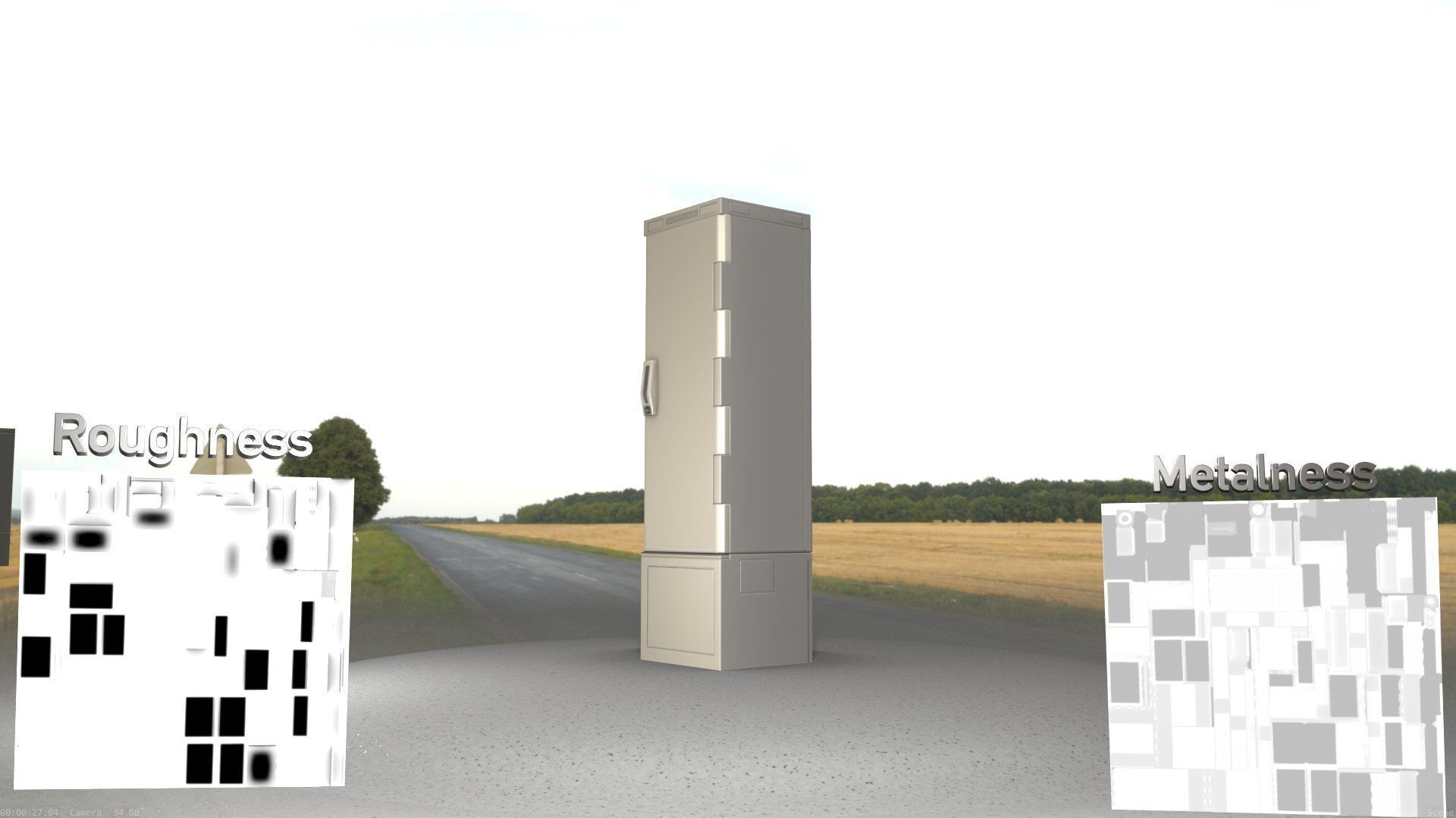 Distribution Box 7 Low-poly 3D model_2