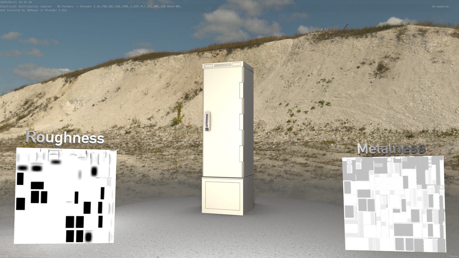 Distribution Box 7 Low-poly 3D model_80