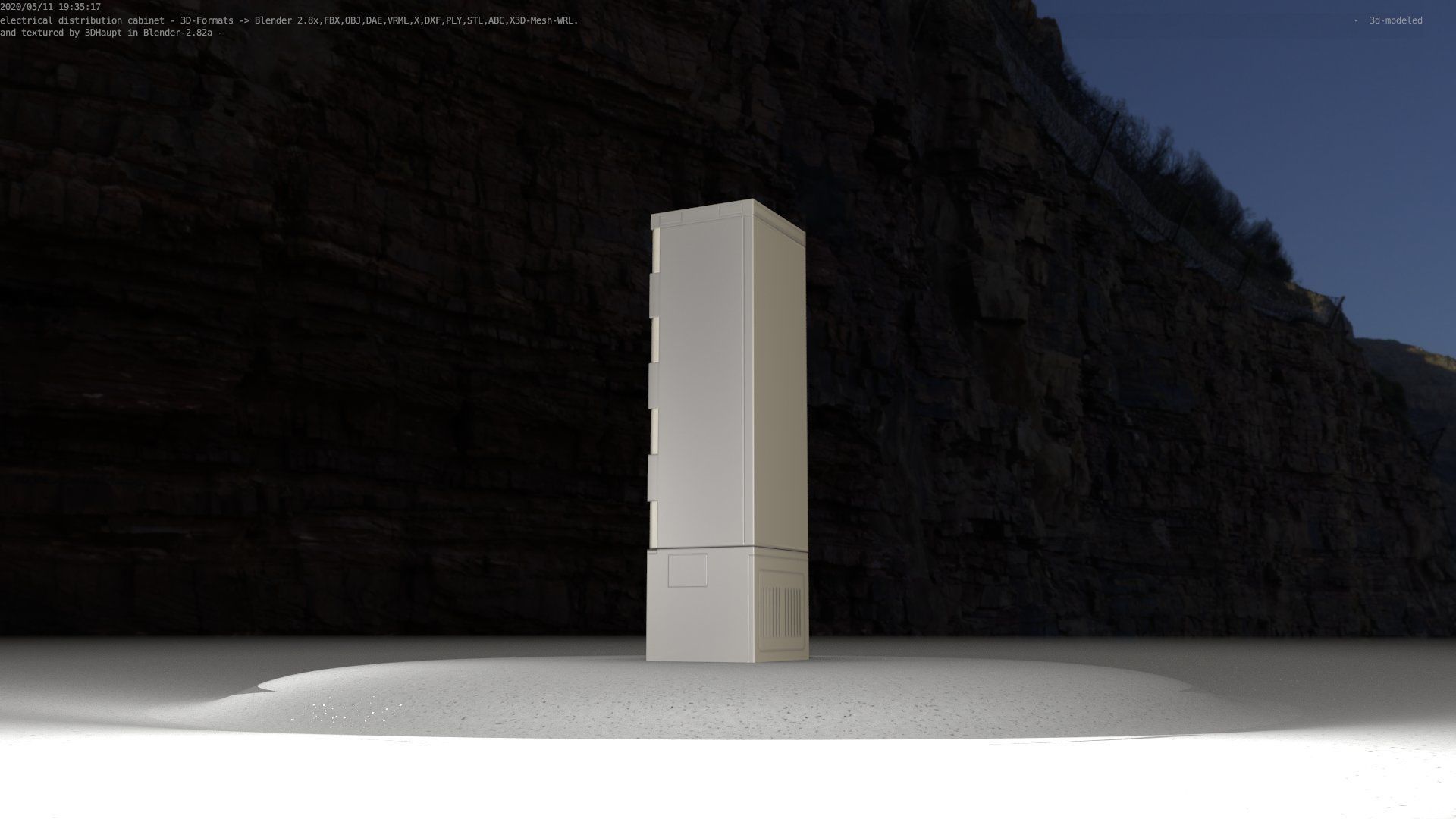 Distribution Box 7 Low-poly 3D model_58