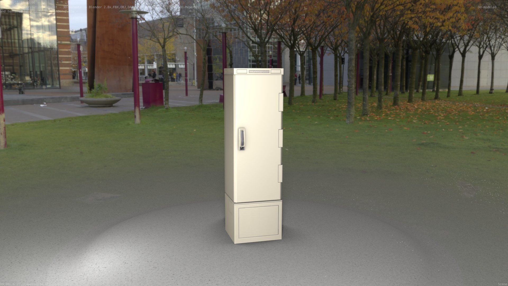 Distribution Box 7 Low-poly 3D model_50