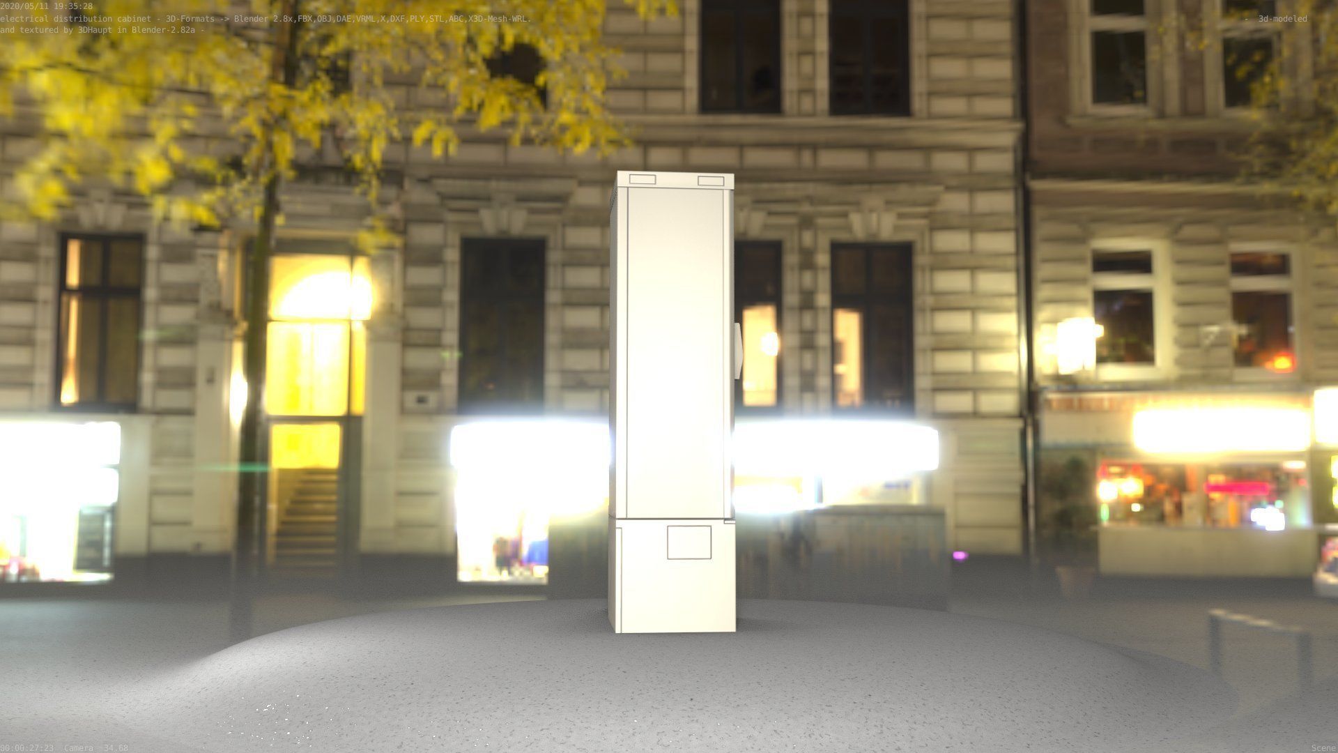 Distribution Box 7 Low-poly 3D model_71