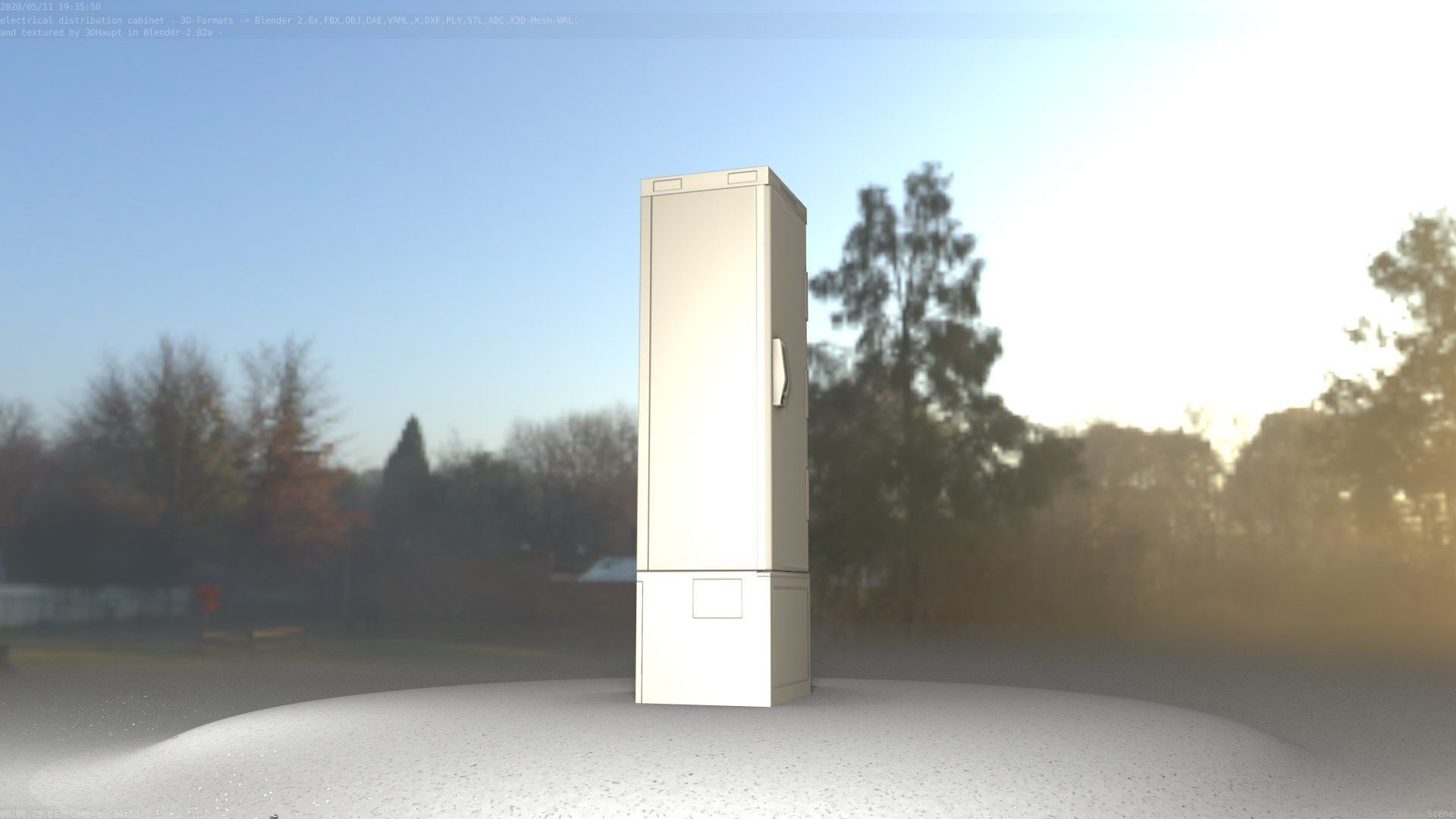 Distribution Box 7 Low-poly 3D model_97