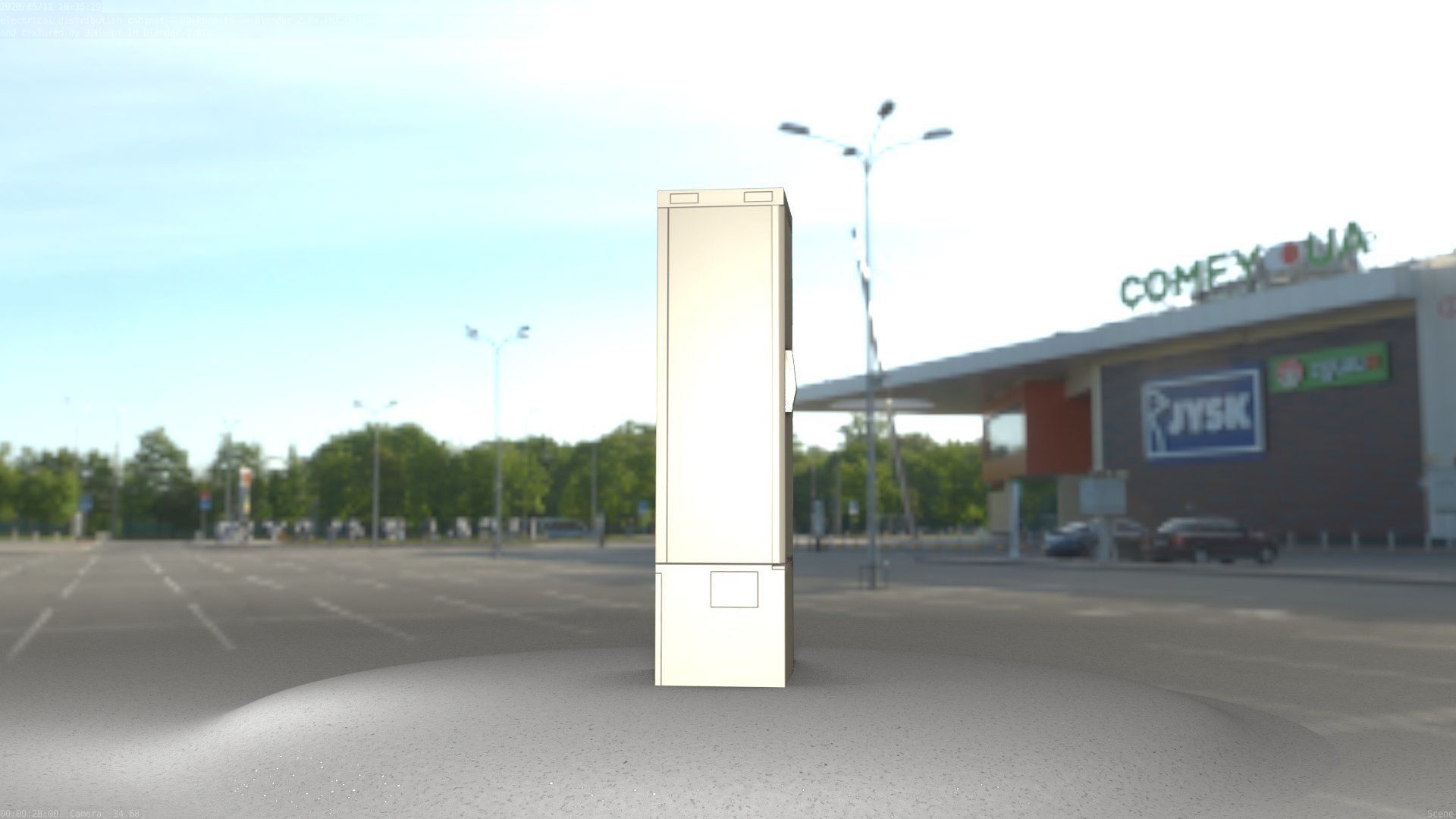 Distribution Box 7 Low-poly 3D model_72