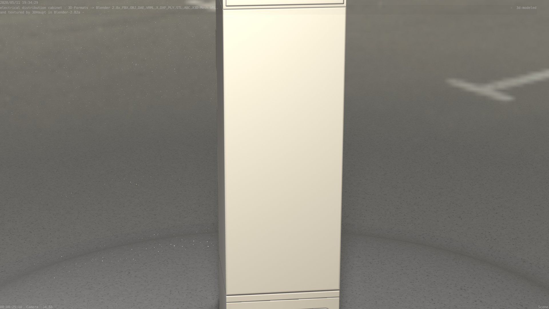 Distribution Box 7 Low-poly 3D model_10