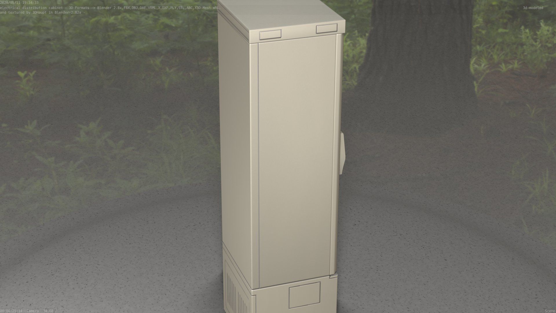 Distribution Box 7 Low-poly 3D model_14