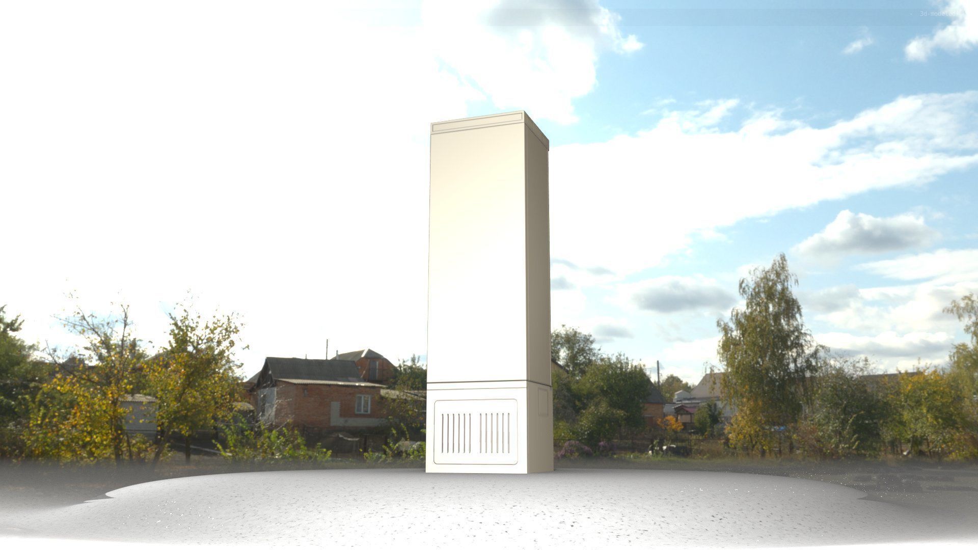 Distribution Box 7 Low-poly 3D model_92