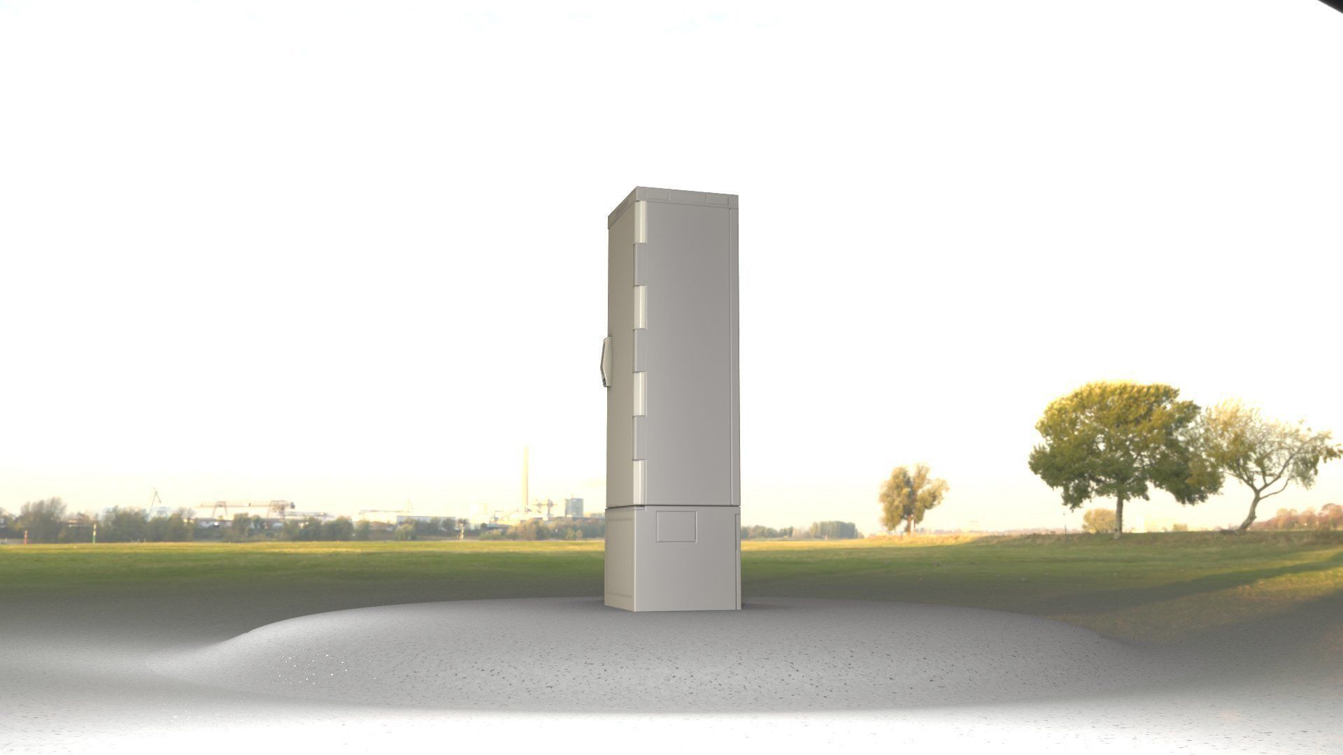 Distribution Box 7 Low-poly 3D model_5