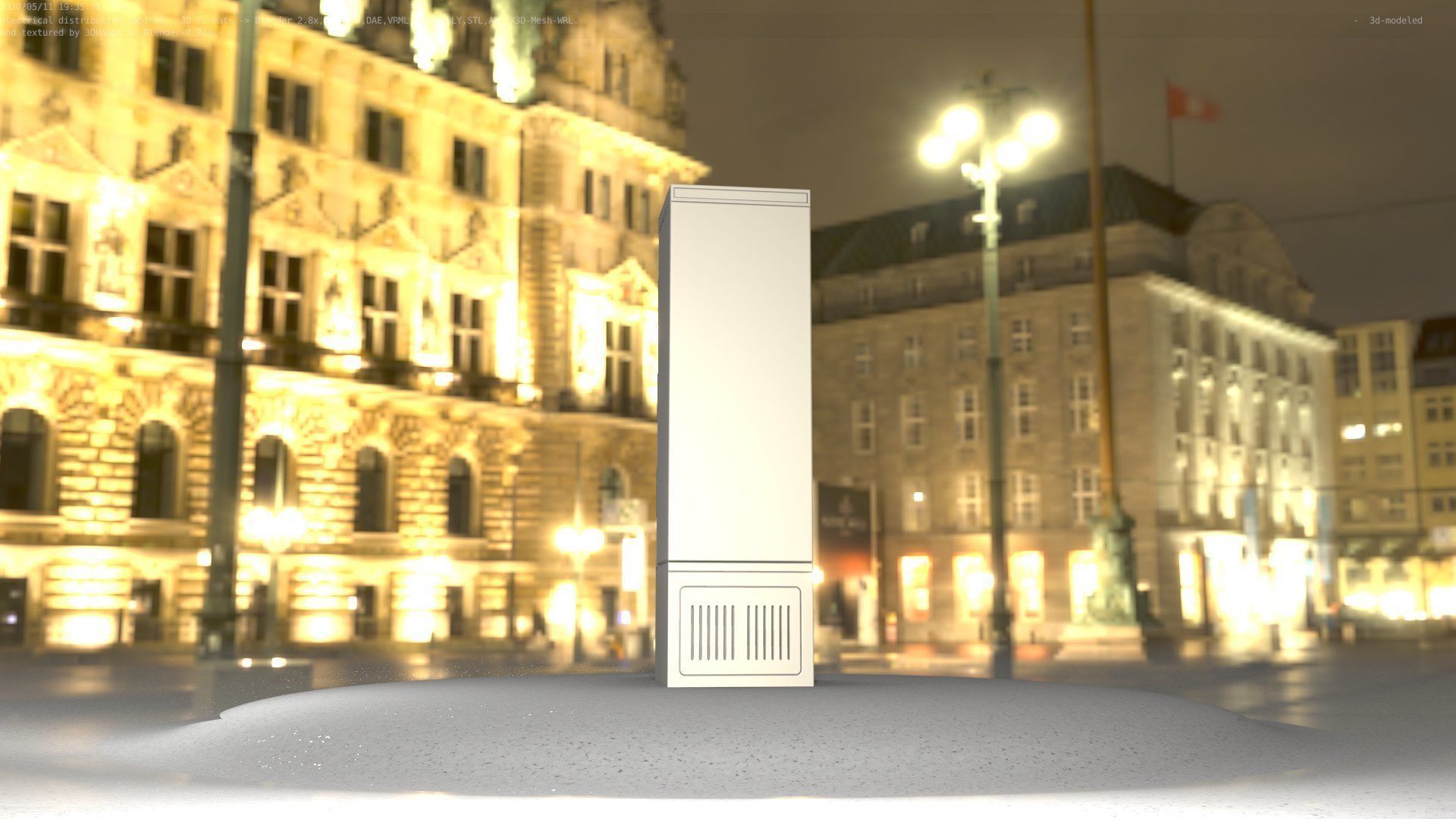 Distribution Box 7 Low-poly 3D model_63