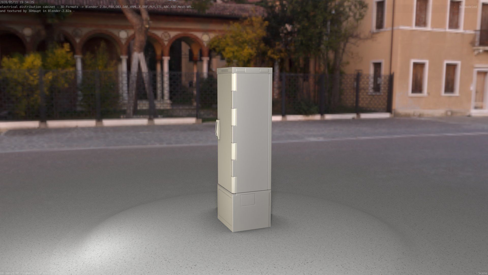Distribution Box 7 Low-poly 3D model_28