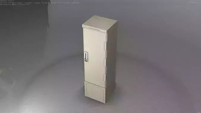 Distribution Box 7  Low-poly 3D model