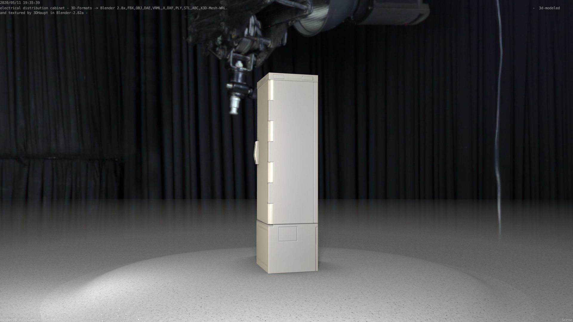 Distribution Box 7 Low-poly 3D model_84