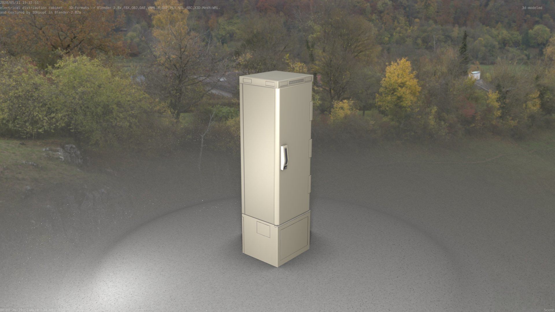 Distribution Box 7 Low-poly 3D model_47