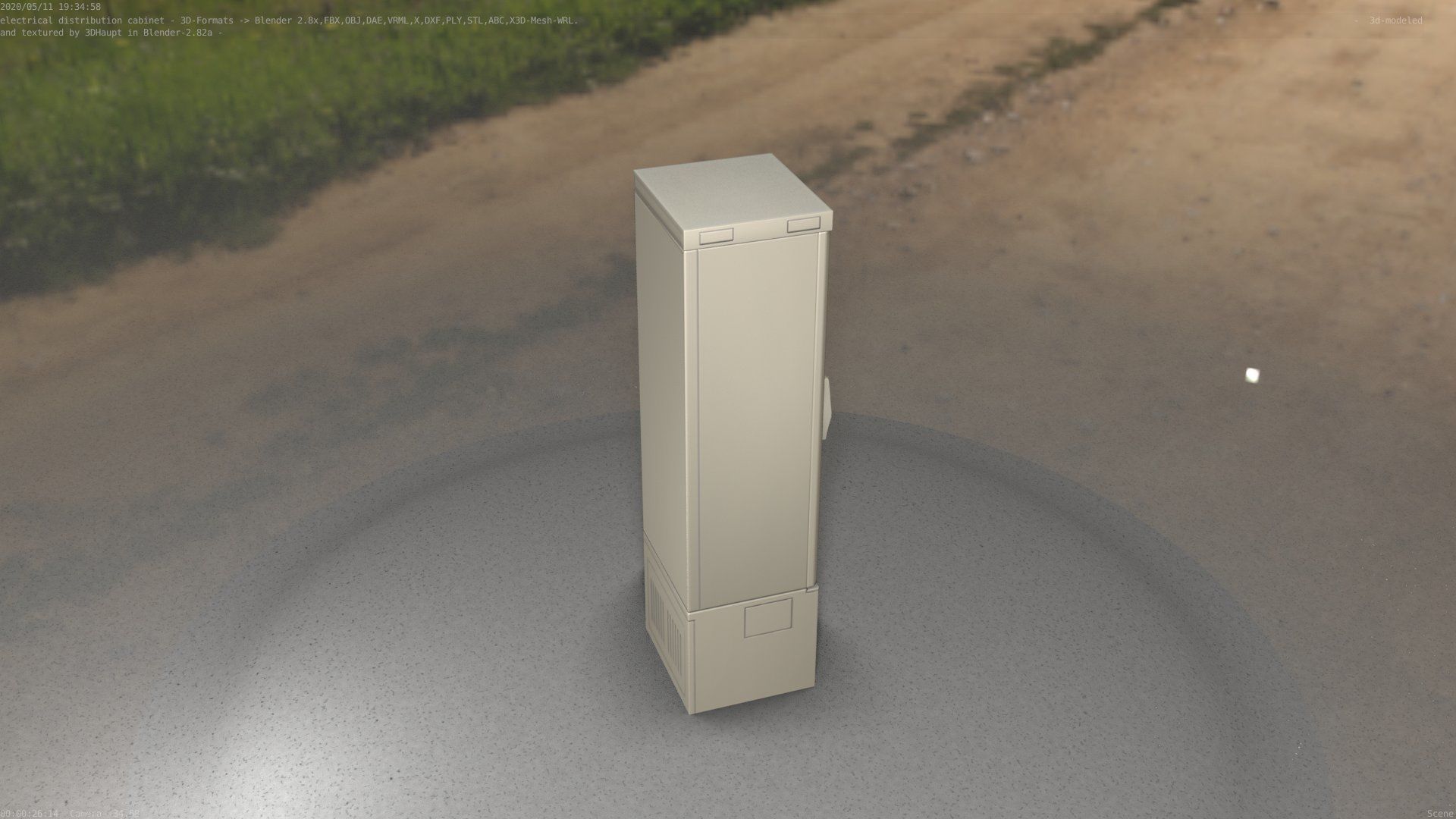 Distribution Box 7 Low-poly 3D model_42