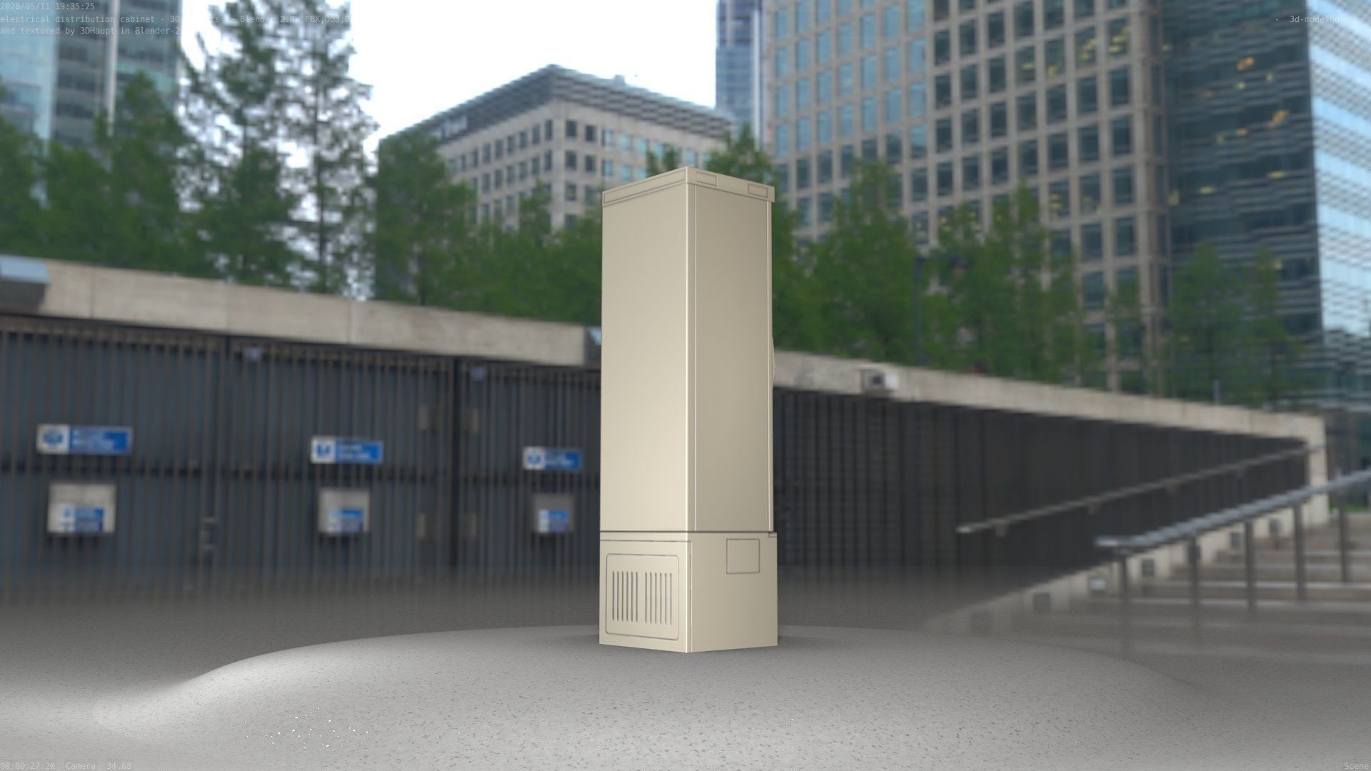 Distribution Box 7 Low-poly 3D model_68