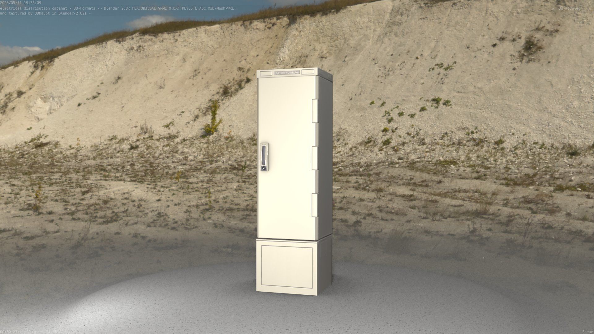 Distribution Box 7 Low-poly 3D model_53