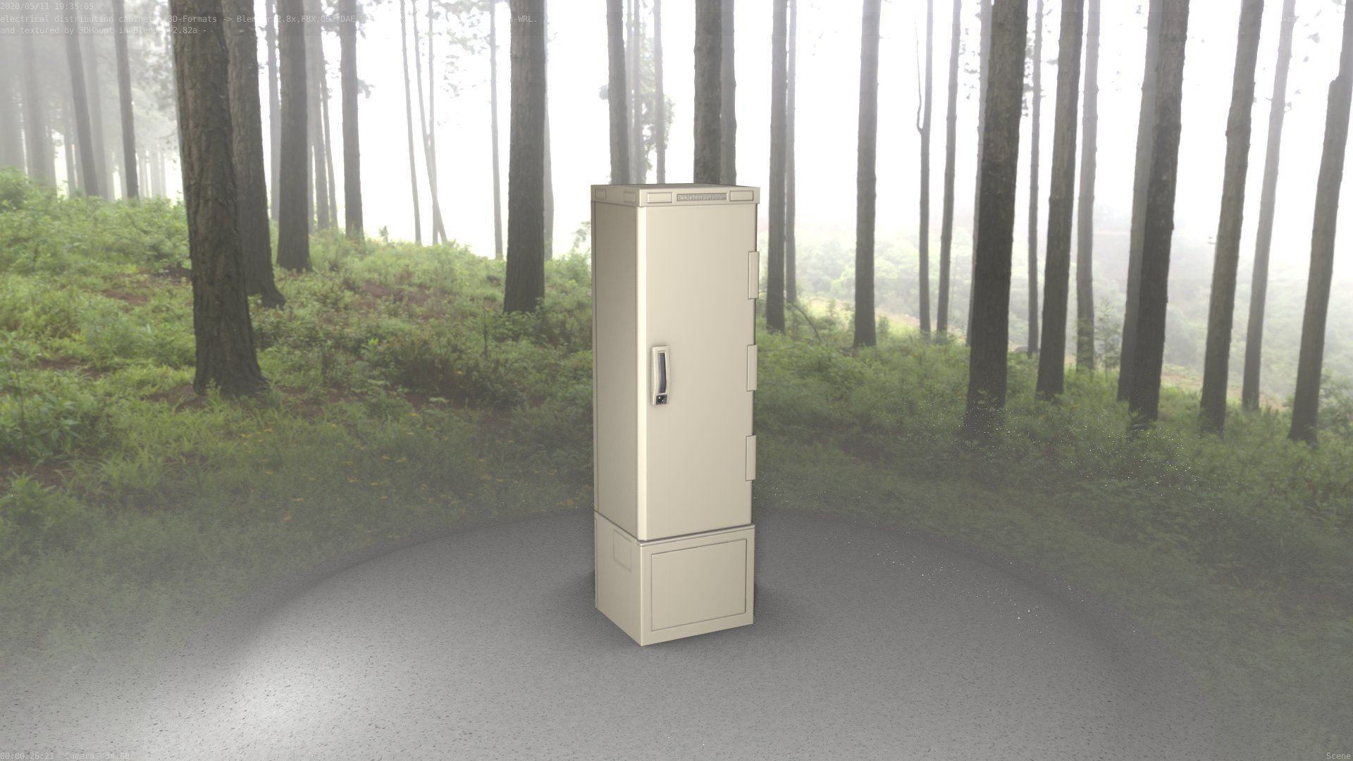 Distribution Box 7 Low-poly 3D model_49